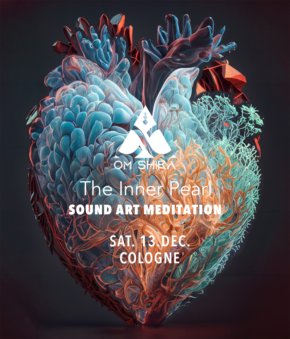 A colorful heart from The Inner Pearl Workshop